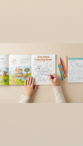 Storytime coloring book with imaginative tales