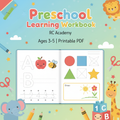 Preschool Learning Workbook Cover