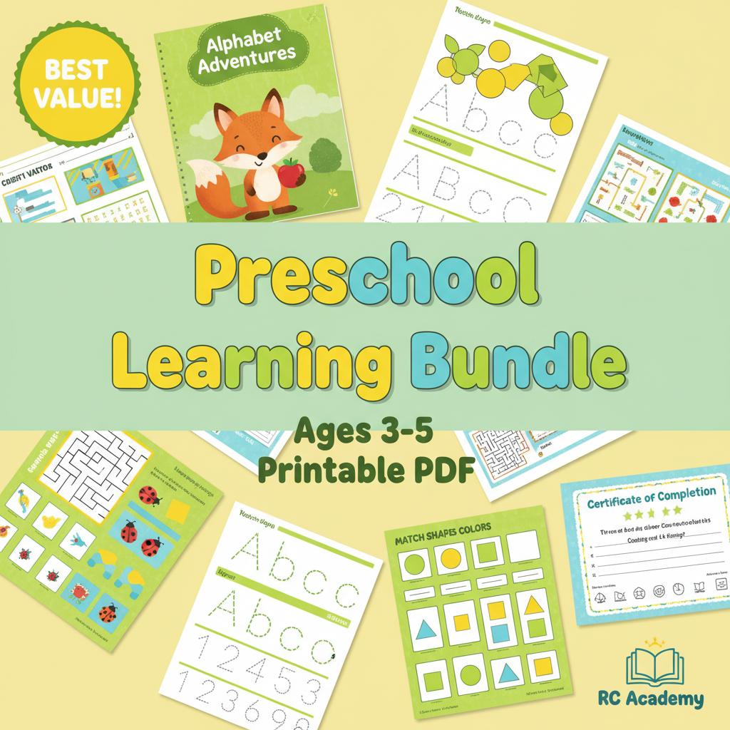 Preschool Learning Bundle Cover