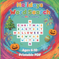 Holidays Word Search Cover